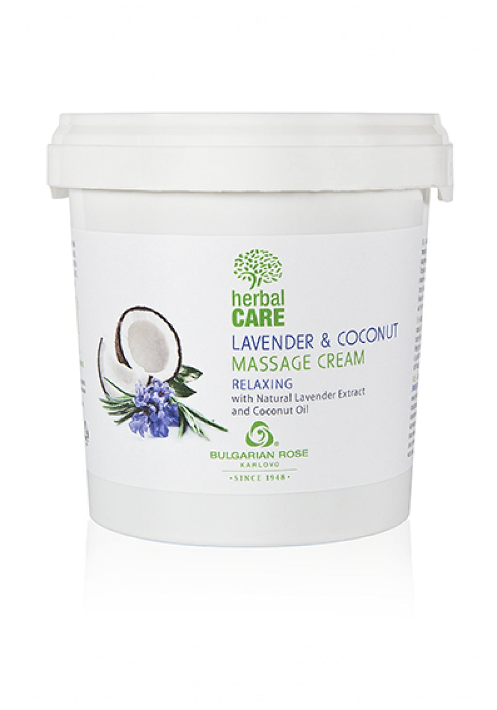 Herbal care lavender & coconut massage cream relaxing 1000 ml