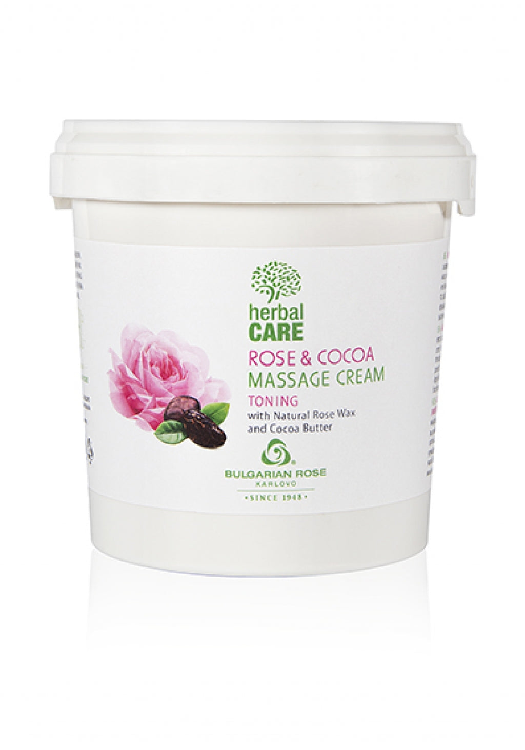Herbal care rose & cocoa massage cream toning 1000 ml