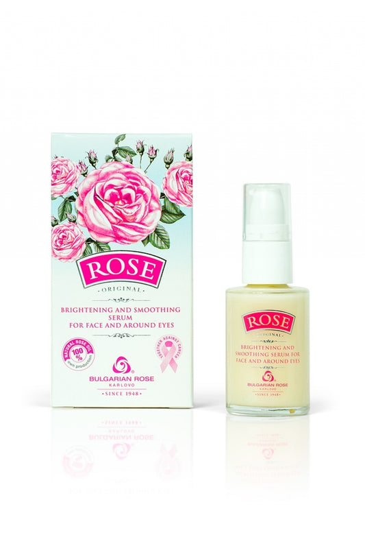 Rose Original brightening and smoothing serum for face and around eyes 30 ml