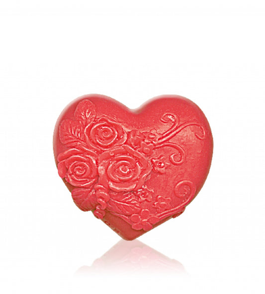 GLYCERIN SOAP: Heart in love - red 60 g