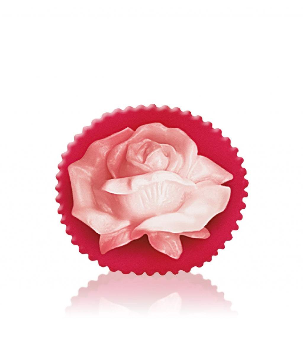 GLYCERIN SOAP: Rose valley-Rose blossom red with white rose 70 g