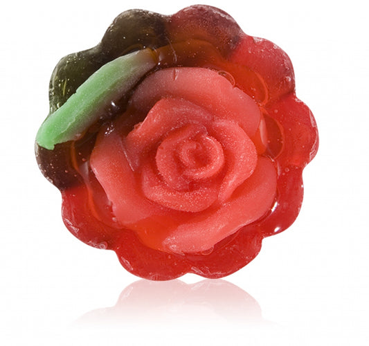 GLYCERINE SOAP "Rose fantasy" - Small basket 20 g.-moulded - red