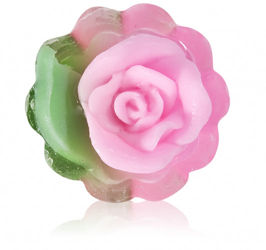 GLYCERINE SOAP "Rose fantasy" - Small basket 20 g.-moulded - cyclame