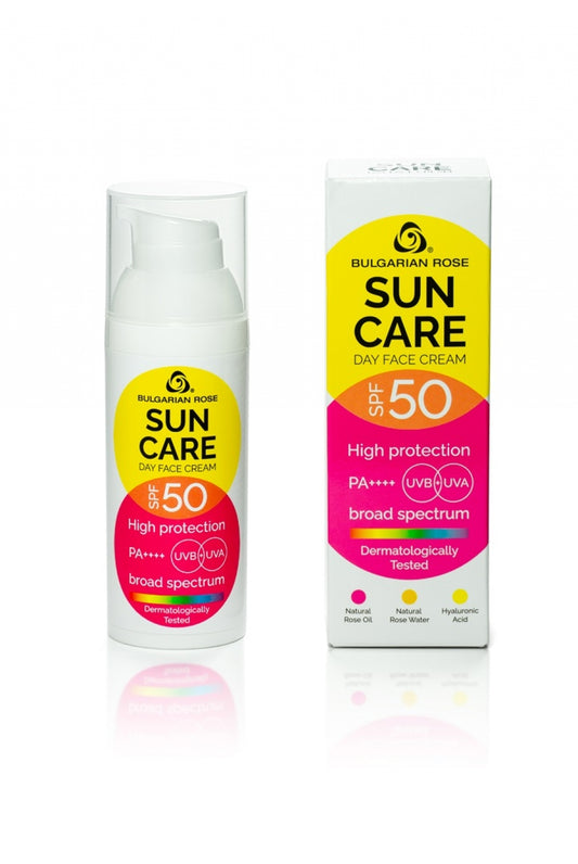 Bulgarian Rose Sun Care day face cream SPF 50 50 ml